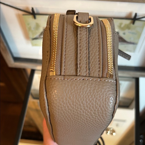 Dooney & Bourke Taupe Leather Crossbody Bag - Picture 5 of 16
